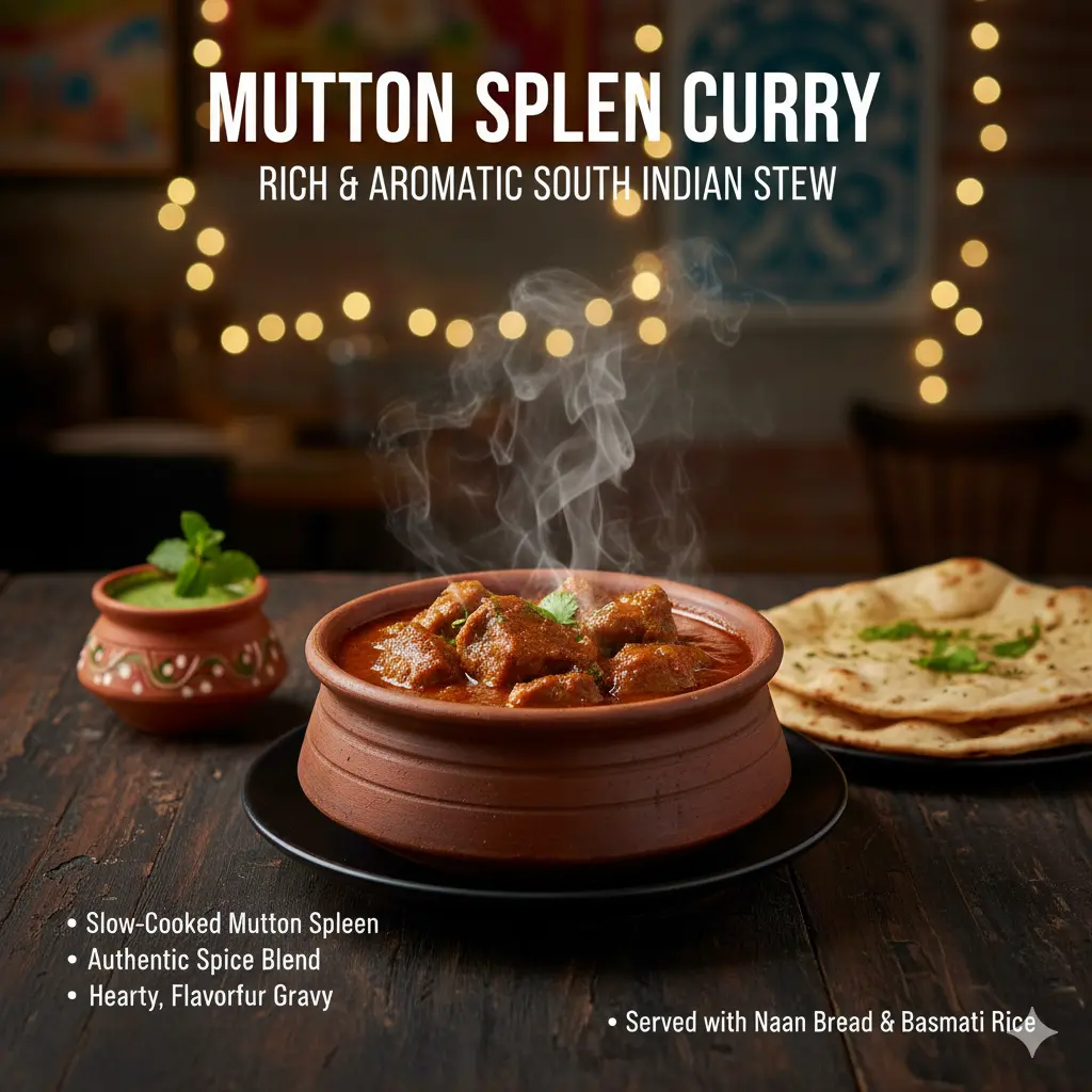 A rich and aromatic Suvarotti curry in a bowl, ready to be served.