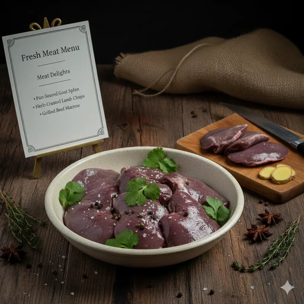 A close-up shot of a cooked Suvarotti dish, garnished with fresh cilantro.